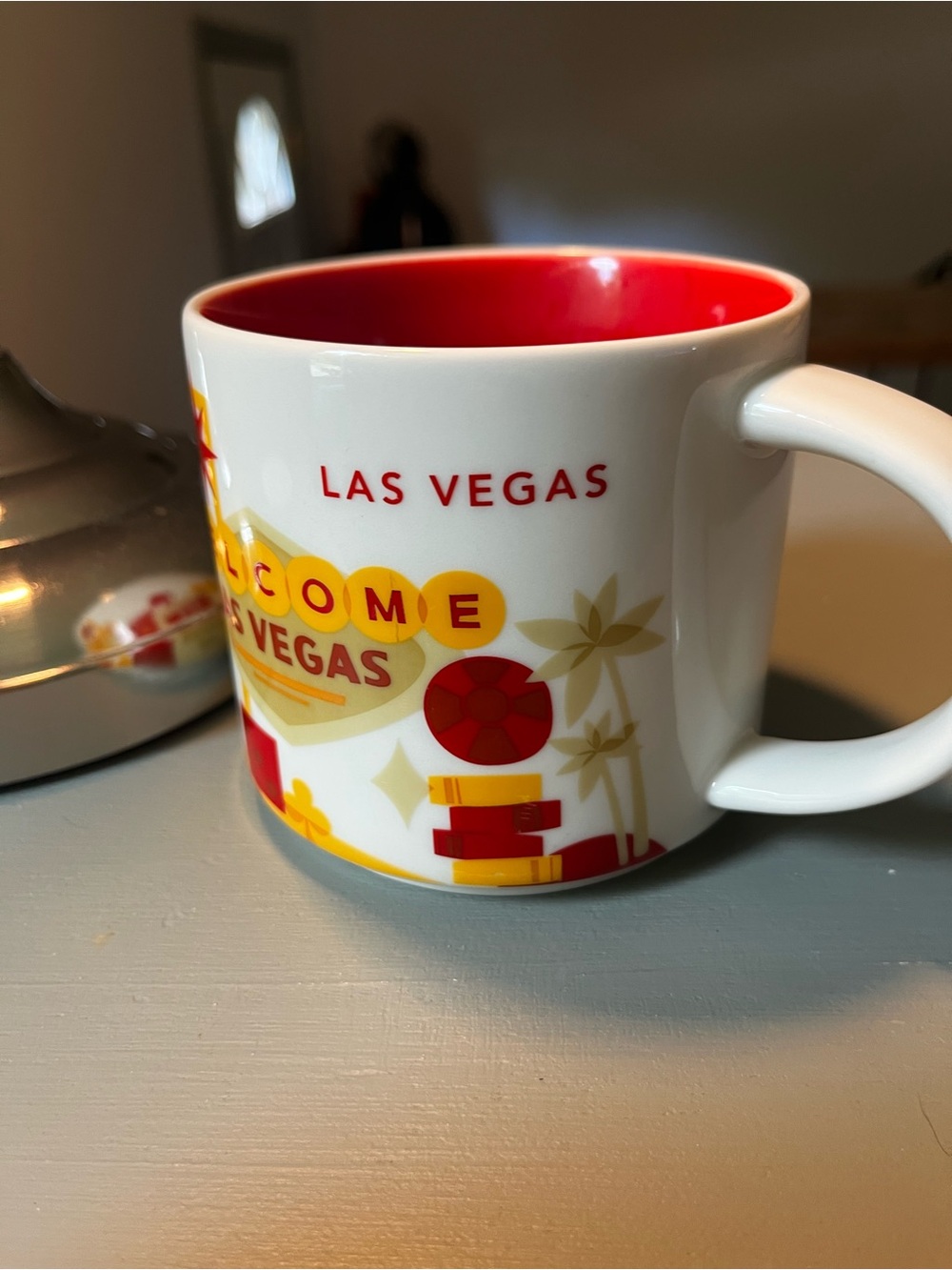 Starbucks Las Vegas Welcome Ceramic Mug White and Red “you are here”  collection - Picture 7 of 9